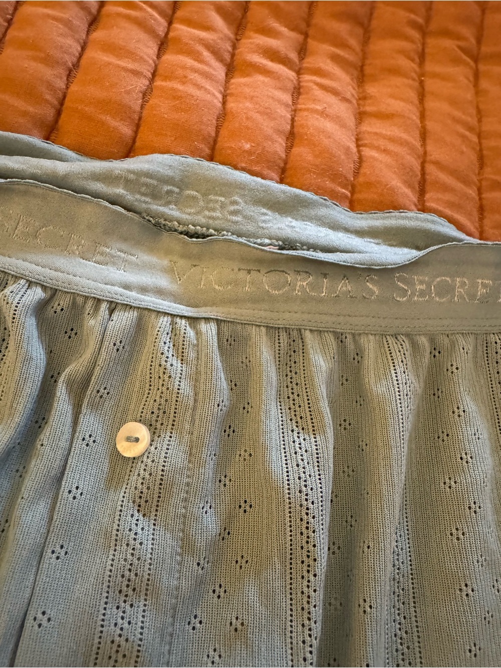 Victoria's Secret Ribbed Sleep Shorts in Sage - Picture 7 of 7